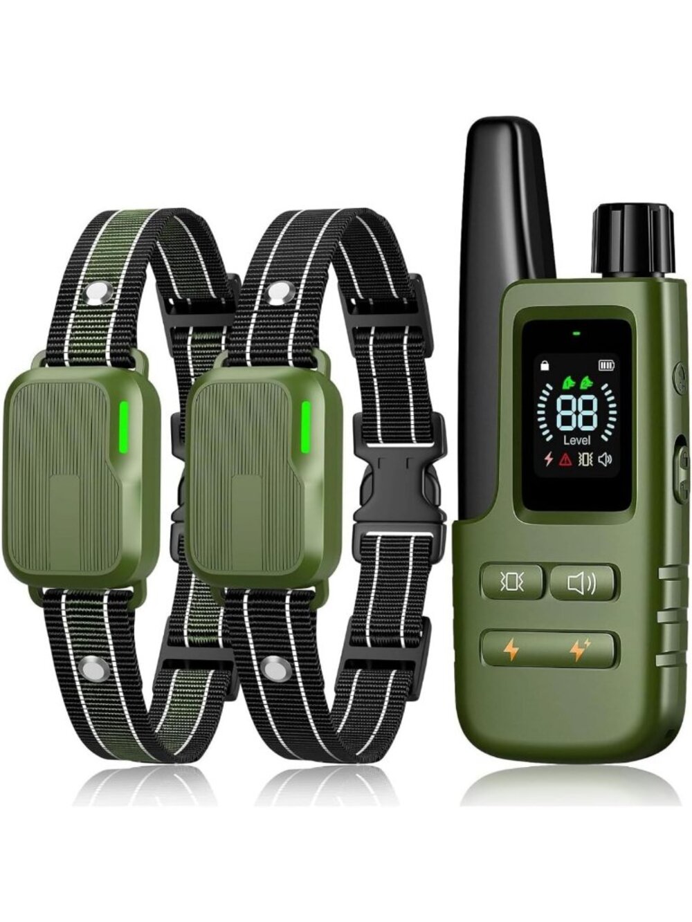 Rechargeable Shock Collar for 2 Dogs, 4500FT Remote Training System, 10-120lbs